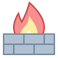 Icon representing firewall and load balancing management